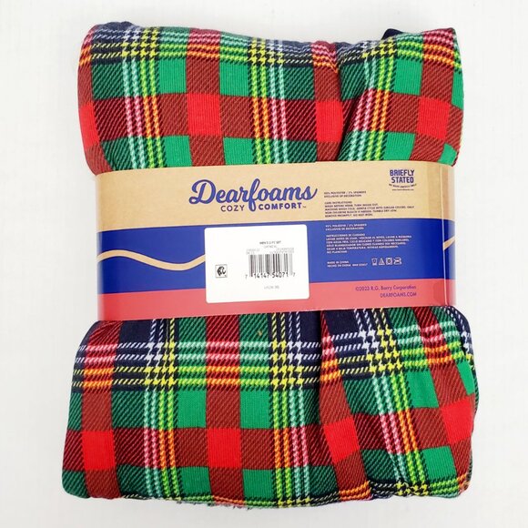 DEARFOAMS Mens Size Large PAPA BEAR Family Plaid Soft Pajama 2-Piece Set Hunting - Picture 5 of 12